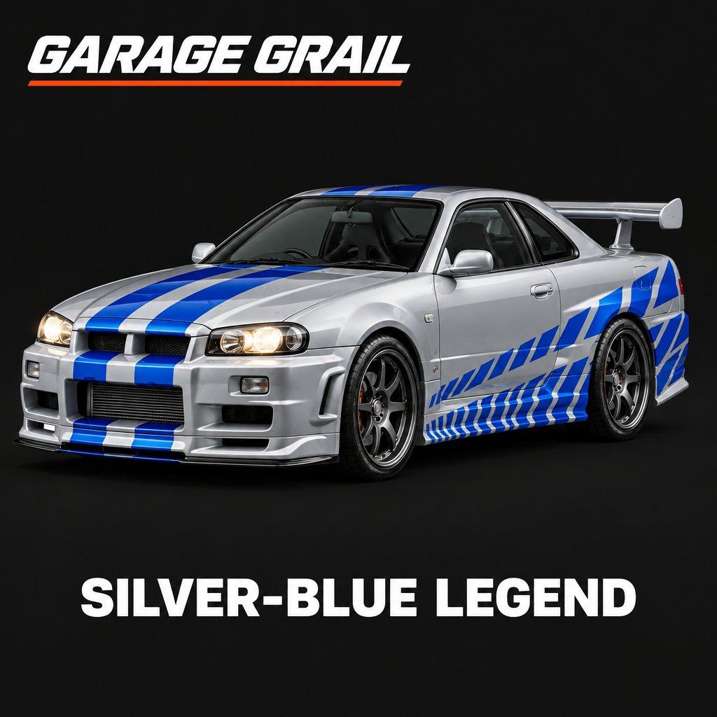 Silver-Blue Legend mini RC drift car
